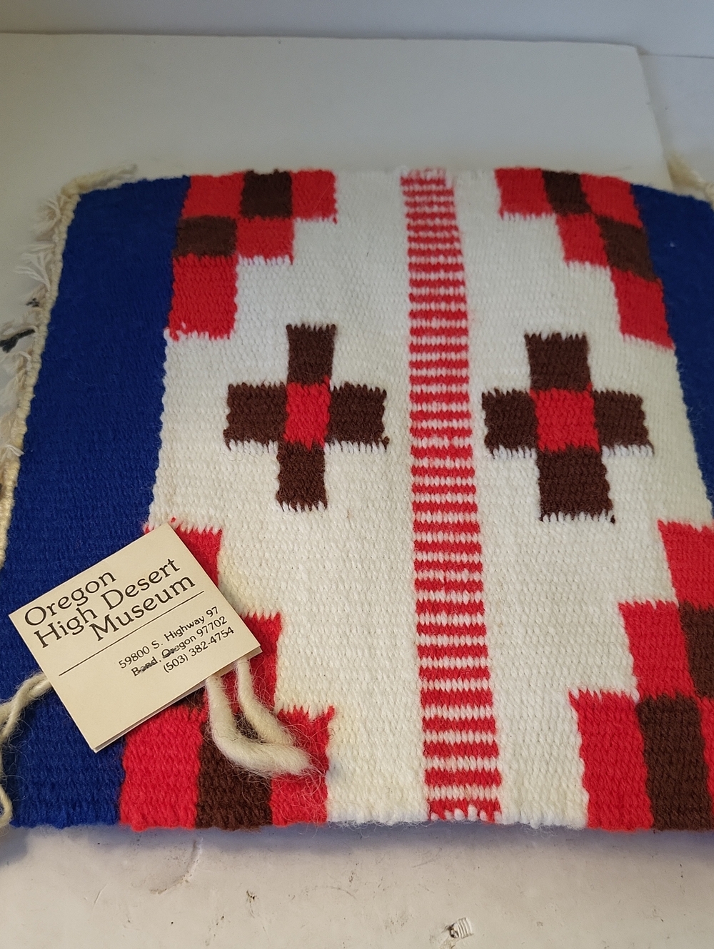 Handwoven Navajo Style Mexicam Zapotec Southwest Chief Pattern Sampler Mat